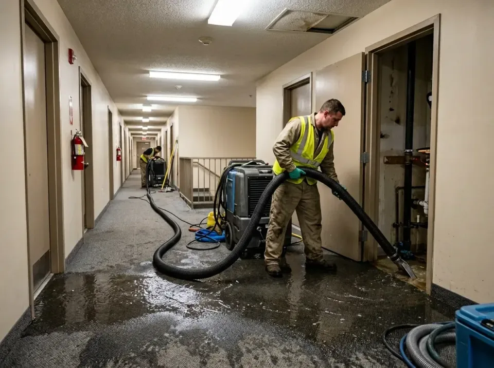 multi-unit-apartment-hallway-f-005 — frequently asked questions, Emergency Burst Pipe Water Extraction & Removal in Island L…